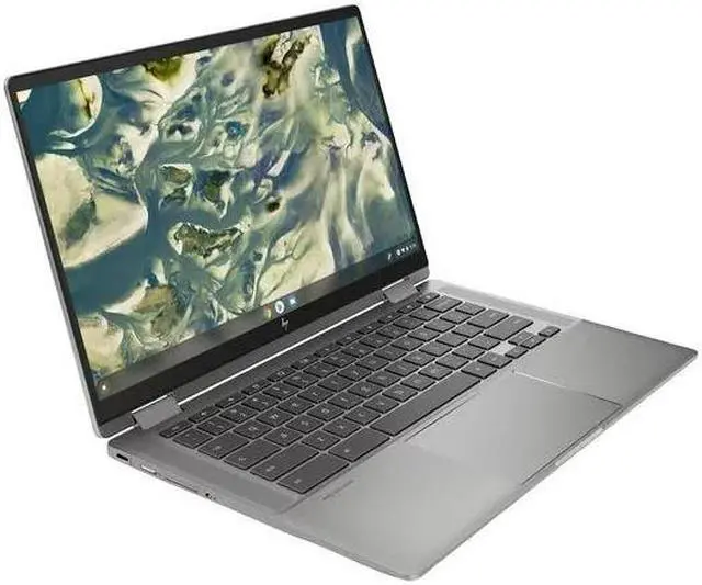 Alt view image 4 of 6 - HP Chromebook x360 14c-cc0013dx 14" FHD Intel Core i3-1115G4 3.0 GHz up to 4.1 GHz 8GB DDR4 128GB PCIe NVMe M.2 SSD Intel UHD Graphics ChromeOS Laptop, Mineral Silver