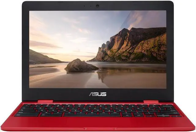 Alt view image 4 of 6 - ASUS Chromebook C223NA-DH02-RD 11.6" HD Laptop Intel Celeron N3350 1.1GHz 4GB RAM 32GB eMMC Chrome OS Red