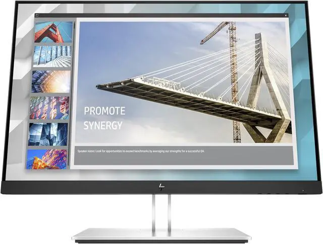 Alt view image 2 of 6 - HP E24I G4 24" WUXGA IPS Monitor 60 Hz 5 ms Response Time 16:9 Aspect Ratio 250 nits cd/m², HDMI, VGA, Tilt and Height Adjustable, Pivot, Swivel Angle - 9VJ40AA