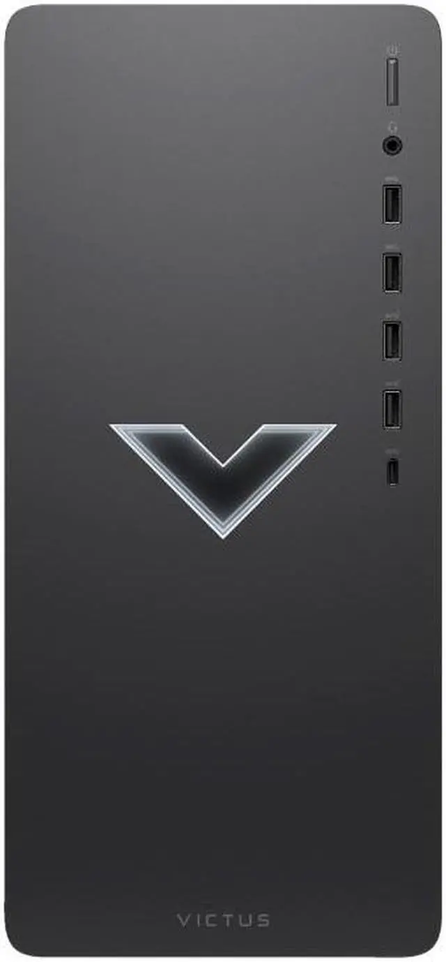 Main image of HP Victus 15L TG02-0325M AMD Ryzen 5 5600G 3.9 GHz up to 4.4 GHz 16GB DDR4 512GB SSD AMD Radeon RX 6400 Windows 11 Home Gaming Desktop, Mica Silver - 59A32AV-V132