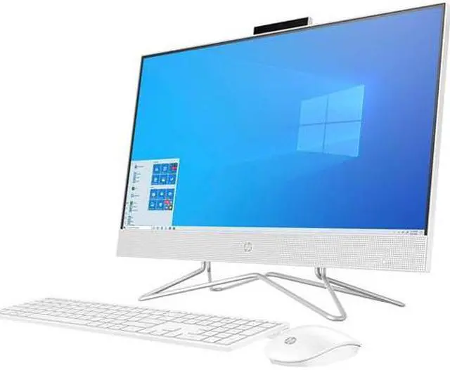 Alt view image 2 of 4 - HP 24-df0062ds 23.8" IPS FHD Touchscreen All-In-One Desktop Intel Pentium Silver J5040 2.0GHz up to 3.20GHz Intel UHD 605 8GB DDR4 RAM 256GB SSD Windows 11 Home, White -1K0F1AA-001