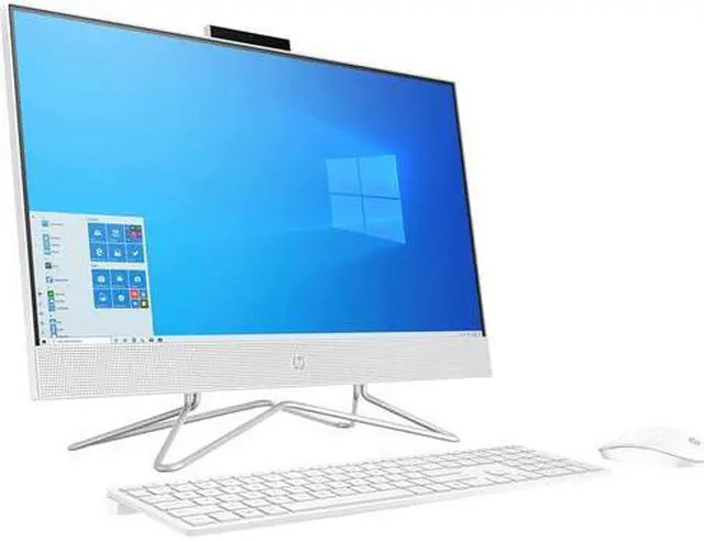 Alt view image 3 of 4 - HP 24-df0062ds 23.8" IPS FHD Touchscreen All-In-One Desktop Intel Pentium Silver J5040 2.0GHz up to 3.20GHz Intel UHD 605 8GB DDR4 RAM 256GB SSD Windows 11 Home, White -1K0F1AA-001
