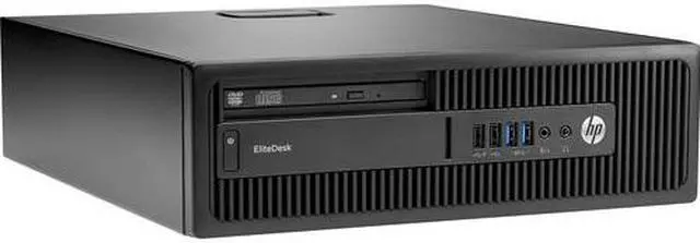 Main image of HP ELITEDESK 705 G3 SFF Desktop AMD PRO A8-9600 3.10GHz up to 3.40GHz AMD Radeon R7 Graphics 8GB DDR4-2133 RAM 256GB SSD Windows 11 Home, Black - W4Q25AV-001