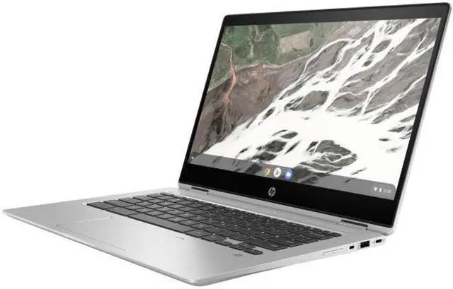 Alt view image 2 of 6 - HP Chromebook x360 14" IPS Touch Laptop Intel Core i7-8650U 1.90 GHz up to 4.2 GH Intel UHD Graphics 620 16GB DDR4 RAM 64GB eMMC Bluetooth 4.2 Chrome OS, Silver - 6BV87UA