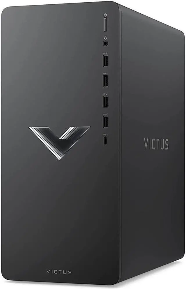 Main image of HP Victus 15L TG02-1030H Gaming Desktop Intel Core i7-13700F 1.5 GHz up to 5.10 GHz NVIDIA GeForce RTX 3060 16GB DDR4-3200 RAM 512GB PCIe NVMe M.2 SSD Windows 11 Home, Black - 7L1U0AA