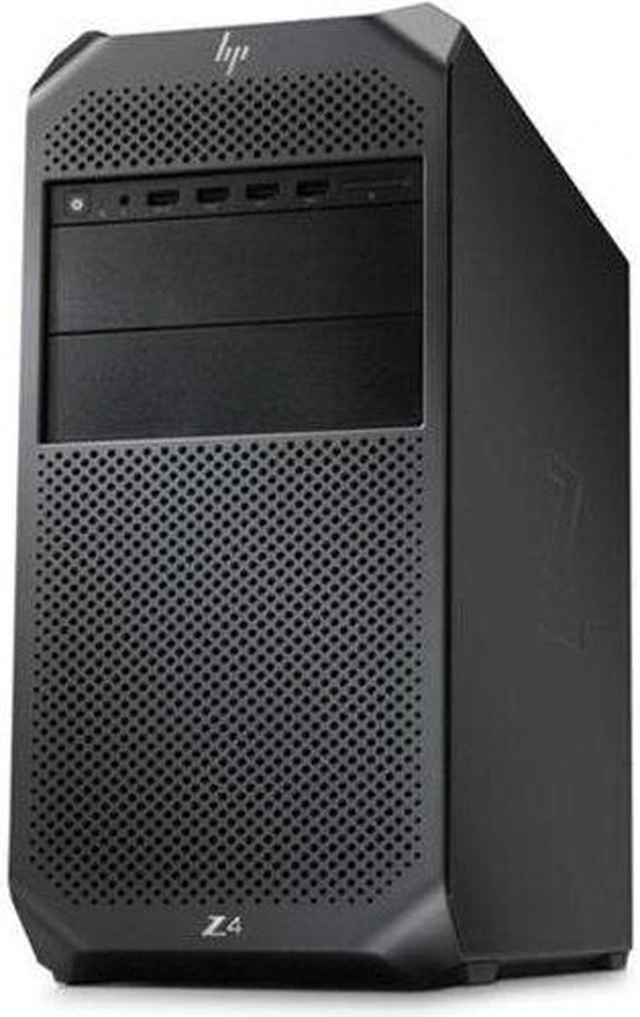 Alt view image 3 of 3 - HP G4 Z4 Workstation Desktop Intel Xeon W-2123 3.60 GHz up to 3.90 GHz AMD FirePro W2100 32GB DDR4-2933 RAM 1TB PCIe NVMe M.2 SSD 1TB HDD Windows 10 Pro, Black - 1JP11AV-E002
