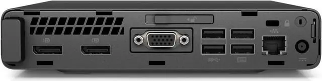 Alt view image 3 of 3 - HP ProDesk 600 G4 Mini Desktop Intel Core i5-8500T 2.10GHz up to 3.50GHz, 6 cores Intel UHD Graphics 630 8GB DDR4-2666 RAM 256GB SSD Windows 10 Pro Black - 5FU32UC