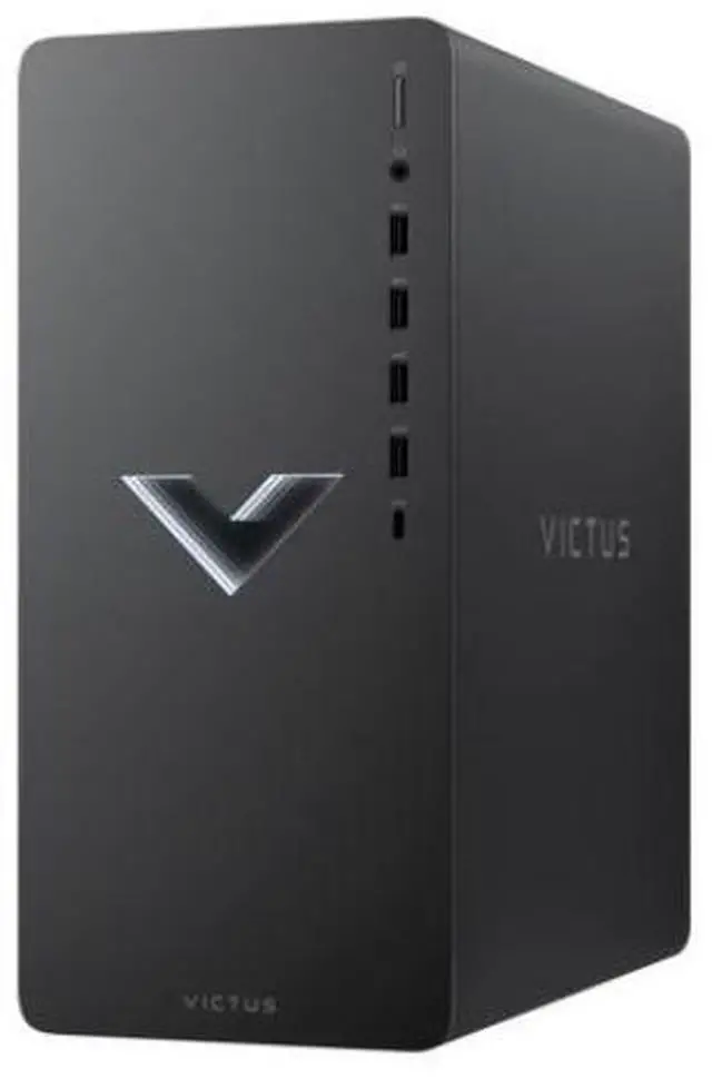 Alt view image 2 of 3 - HP Victus 15L TG02-0325m AMD Ryzen 7 5700G 3.8 GHz up to 4.6 GHz 16GB DDR4 512GB SSD 1TB HDD AMD Radeon RX 6400 Windows 11 Home Gaming Desktop, Mica Silver - 59A32AV-V126