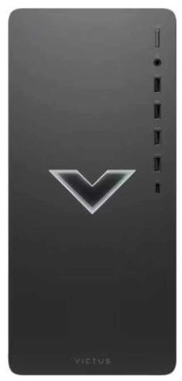 Alt view image 3 of 3 - HP Victus 15L TG02-0325m AMD Ryzen 7 5700G 3.8 GHz up to 4.6 GHz 16GB DDR4 512GB SSD 1TB HDD AMD Radeon RX 6400 Windows 11 Home Gaming Desktop, Mica Silver - 59A32AV-V126