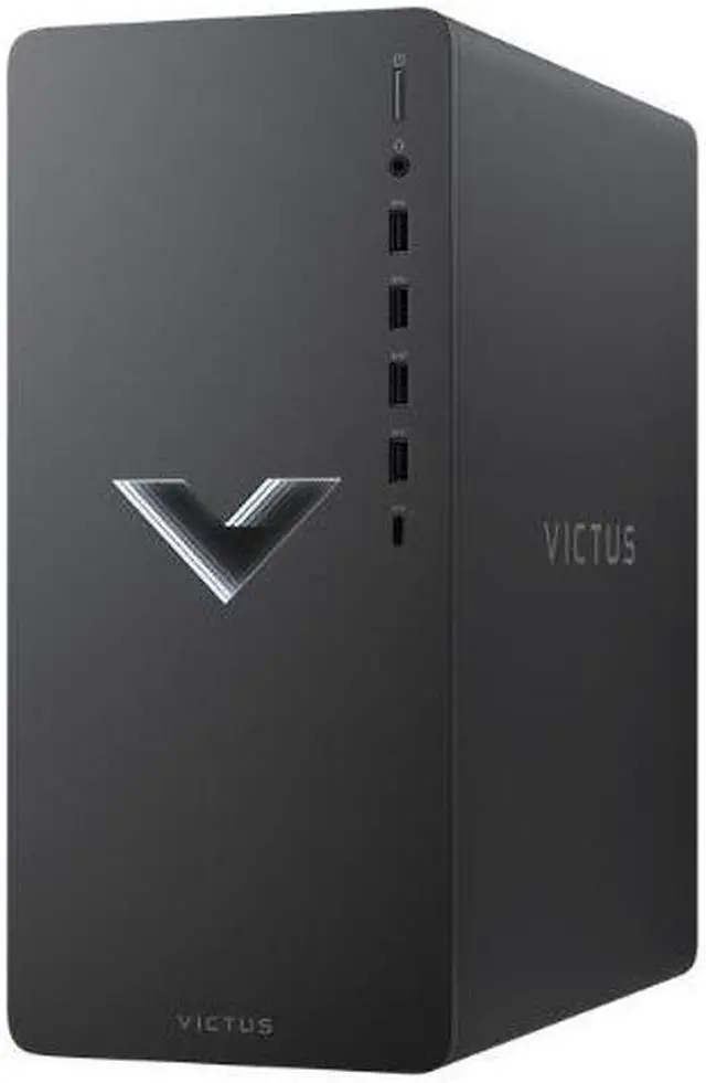 Main image of HP Victus 15L TG02-0325M AMD Ryzen 7 5700G 3.8 GHz up to 4.6 GHz 16GB DDR4 512GB PCIe NVMe M.2 SSD 1TB HDD Windows 11 Home Gaming Desktop, Mica Silver - 59A32AV-V138