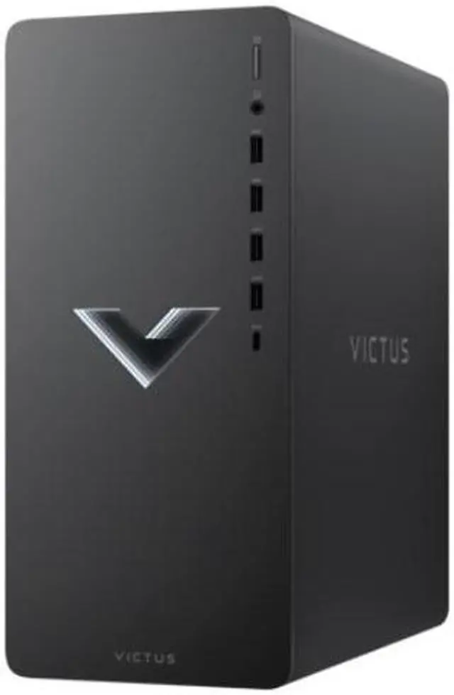 Alt view image 3 of 3 - HP Victus 15L TG02-1000 Intel Core i5-13400 1.80 GHz up to 4.6 GHz 16GB DDR4 512GB PCIe NVMe M.2 SSD Intel Ark A380 Windows 11 Home Gaming Desktop, Mica Silver - 6V9T6AV-V114