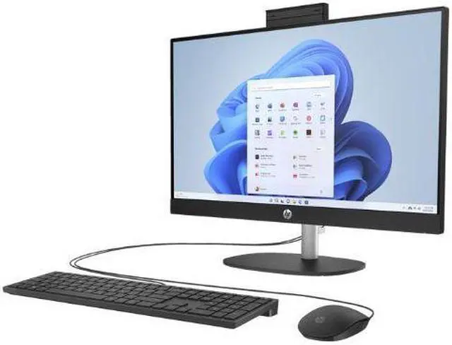 Alt view image 2 of 4 - HP 24-cr0000m 23.8" FHD IPS AMD Athlon Gold 7220U 2.4 GHz up to 3.7 GHz 8GB RAM 256GB SSD AMD Radeon Graphics Windows 11 Home All-in-One Desktop, Black - 947R4AV-V005