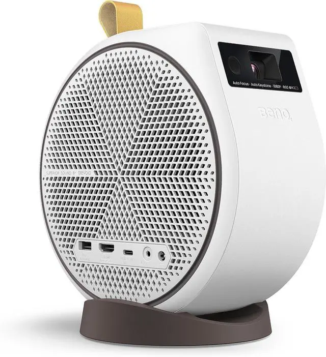 Main image of BenQ GV31 LED Portable Ceiling Projector 1080p, 300 Lumens, w/ 16W 270° Bass Wireless Speaker, Rotating Angle Projection, Chromecast & AirPlay, Autofocus & 1D Keystone HDMI & USB-C