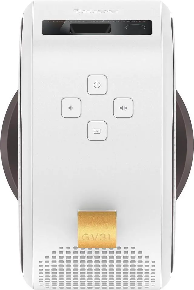 Alt view image 3 of 6 - BenQ GV31 LED Portable Ceiling Projector 1080p, 300 Lumens, w/ 16W 270° Bass Wireless Speaker, Rotating Angle Projection, Chromecast & AirPlay, Autofocus & 1D Keystone HDMI & USB-C