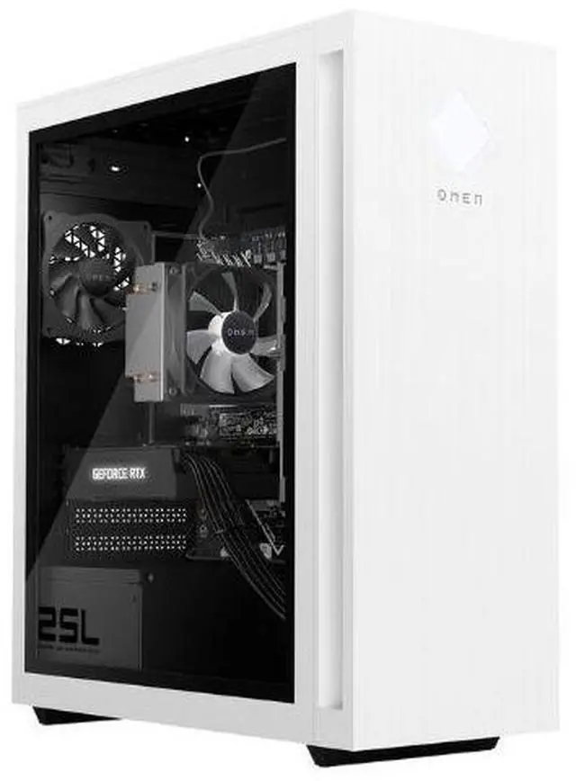 Main image of HP OMEN 25L GT15-2000T Intel Core i7-14700F 1.5 GHz up to 5.4 GHz 32GB DDR5 1TB SSD NVIDIA GeForce RTX 4060 Windows 11 Home Gaming Desktop, White - 89C08AV-V007