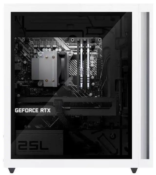 Alt view image 4 of 4 - HP OMEN 25L GT15-2000T Intel Core i7-14700F 1.5 GHz up to 5.4 GHz 32GB DDR5 1TB SSD NVIDIA GeForce RTX 4060 Windows 11 Home Gaming Desktop, White - 89C08AV-V007