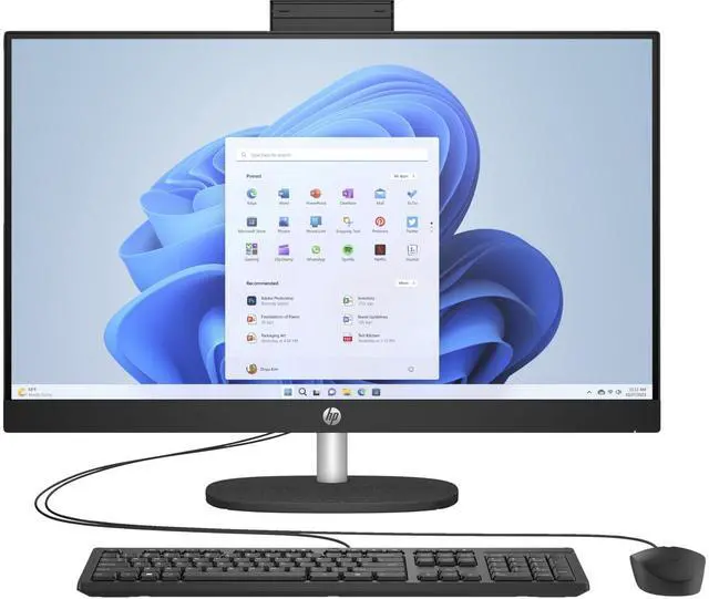 Main image of HP 27-CR1000T 27" FHD IPS Intel Core Ultra 5 125U 1.3 GHz up to 4.3 GHz 8GB DDR5 512GB PCIe NVMe M.2 SSD Intel Graphics Windows 11 Home All-in-One Desktop, Black - 9P2V4AV-V016
