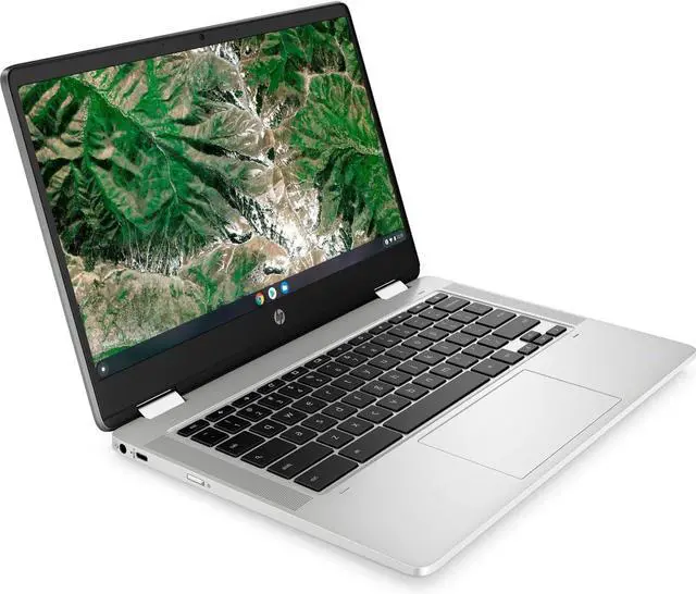 Alt view image 3 of 6 - HP Chromebook x360 14a-ca1000ca 14" FHD Touch Intel Celeron N4500 1.10 GHz up to 2.8 GHz 4GB RAM 128GB eMMC Intel UHD Graphics ChromeOS Laptop - 7P950UA