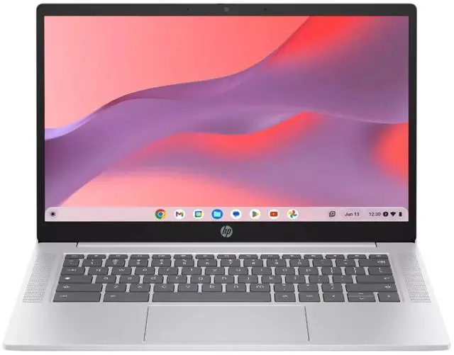 Main image of HP Chromebook 14a-nf0002tg 14" Intel Processor N100 3.4 GHz 4GB 64GB eMMC Intel UHD Graphics ChromeOS Laptop - 9P1T8UA