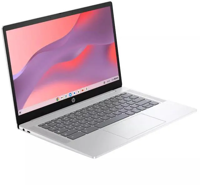 Alt view image 3 of 5 - HP Chromebook 14a-nf0002tg 14" Intel Processor N100 3.4 GHz 4GB 64GB eMMC Intel UHD Graphics ChromeOS Laptop - 9P1T8UA