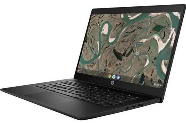 Alt view image 3 of 6 - HP Chromebook 14 G7 14" Intel Celeron N4500 1.1 GHz up to 2.8 GHz 4GB RAM 32GB eMMC Intel HD Graphics ChromeOS Laptop, Black - 3V2U9UT-I010