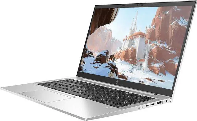 Alt view image 2 of 5 - HP EliteBook 840 G7 14" FHD IPS Intel Core i5-10310U 1.6 GHz up to 4.4 GHz 16GB DDR4 256GB SSD Intel UHD Graphics Backlit KB, FP Reader, Windows 11 Home Laptop, Silver - 20V17UC-I931
