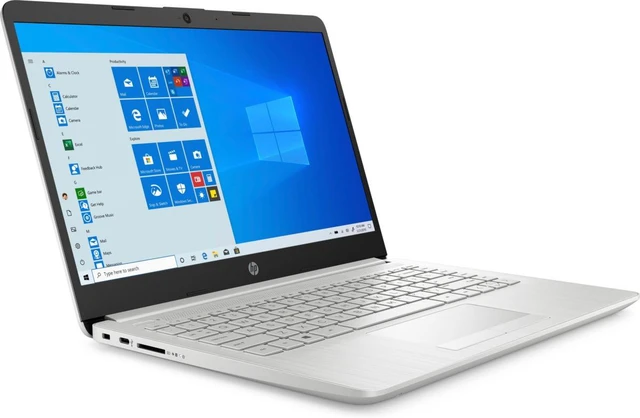 Alt view image 3 of 6 - HP 14-dk1035wm 14" FHD IPS AMD Ryzen 3 3250U 2.6 GHz up to 3.5 GHz 4GB DDR4 256GB SSD AMD Radeon Windows 11 Home Laptop, Silver - 34Z14UA