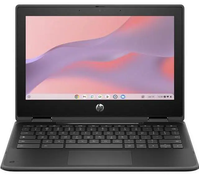 Main image of HP Fortis x360 G5 11.6" Intel Processor N100 0.7 GHz up to 3.4 GHz 4GB RAM 32GB eMMC Intel UHD Graphics ChromeOS Laptop, Black - 9R393UT