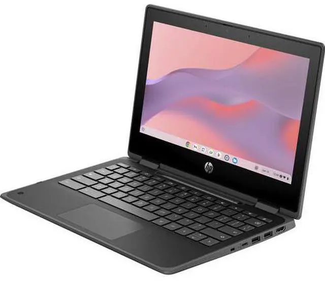 Alt view image 3 of 5 - HP Fortis x360 G5 11.6" Intel Processor N100 0.7 GHz up to 3.4 GHz 4GB RAM 32GB eMMC Intel UHD Graphics ChromeOS Laptop, Black - 9R393UT
