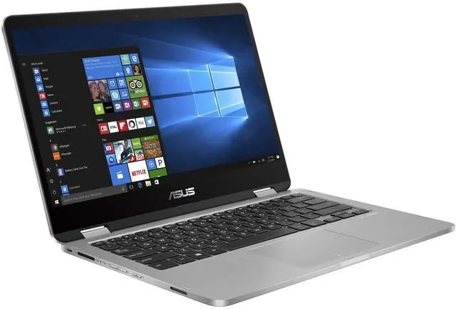 Alt view image 4 of 6 - ASUS VivoBook Flip 14 TP401NA-YS02 14" FHD Touchscreen Intel Celeron N3450 1.1GHz up to 2.2 GHz 4GB 64GB eMMC Intel HD Graphics 500 Windows 10 Home in S Mode Laptop