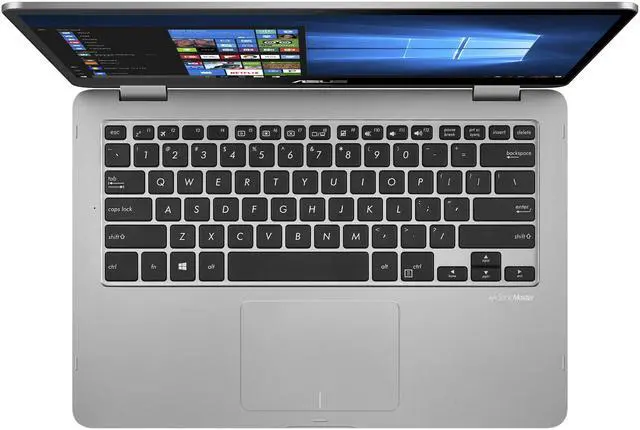 Alt view image 6 of 6 - ASUS VivoBook Flip 14 TP401NA-YS02 14" FHD Touchscreen Intel Celeron N3450 1.1GHz up to 2.2 GHz 4GB 64GB eMMC Intel HD Graphics 500 Windows 10 Home in S Mode Laptop