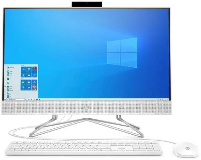 Alt view image 2 of 3 - HP 24-dd0056 23.8" FHD Intel Celeron J4005 2.0 GHz up to 2.7 GHz 4GB DDR4-2400 MHz 1TB 7200 rpm SATA HDD Intel UHD Graphics 600 All-in-One Desktop, White - 9EF14AA-I101