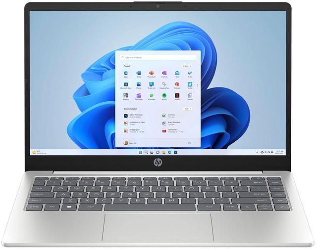 Main image of HP 14z-em000 14" AMD Athlon Silver 7120U 2.4 GHz up to 3.5 GHz 8GB DDR4-3200 SDRAM 128GB PCIe NVMe M.2 SSD AMD Radeon Graphics Windows 11 Home Laptop, White- 78F83AV-I233