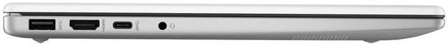 Alt view image 5 of 5 - HP 14z-em000 14" AMD Athlon Silver 7120U 2.4 GHz up to 3.5 GHz 8GB DDR4-3200 SDRAM 128GB PCIe NVMe M.2 SSD AMD Radeon Graphics Windows 11 Home Laptop, White- 78F83AV-I233