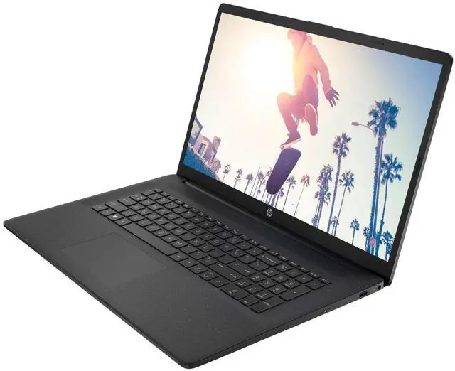 Alt view image 2 of 6 - HP 17z-cp300 17.3" HD+ AMD Ryzen 5 7530U 2.0 GHz up to 4.5 GHz 12GB DDR4 256GB PCIe NVMe M.2 SSD AMD Radeon Graphics Windows 11 Home Laptop, Black - 799U6AV-I013