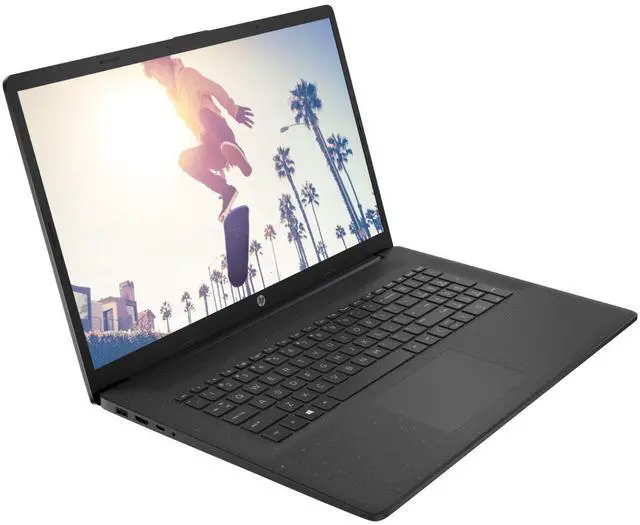 Alt view image 3 of 6 - HP 17z-cp300 17.3" HD+ AMD Ryzen 5 7530U 2.0 GHz up to 4.5 GHz 12GB DDR4 256GB PCIe NVMe M.2 SSD AMD Radeon Graphics Windows 11 Home Laptop, Black - 799U6AV-I013