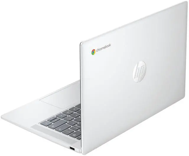 Alt view image 3 of 6 - HP Chromebook 14at-nf000 14" FHD IPS Intel Core i3-N305 0.8 GHz up to 3.8 GHz 8GB RAM 256GB SSD Intel UHD Graphics ChromeOS Laptop, Silver - A2MQ2AV-I001