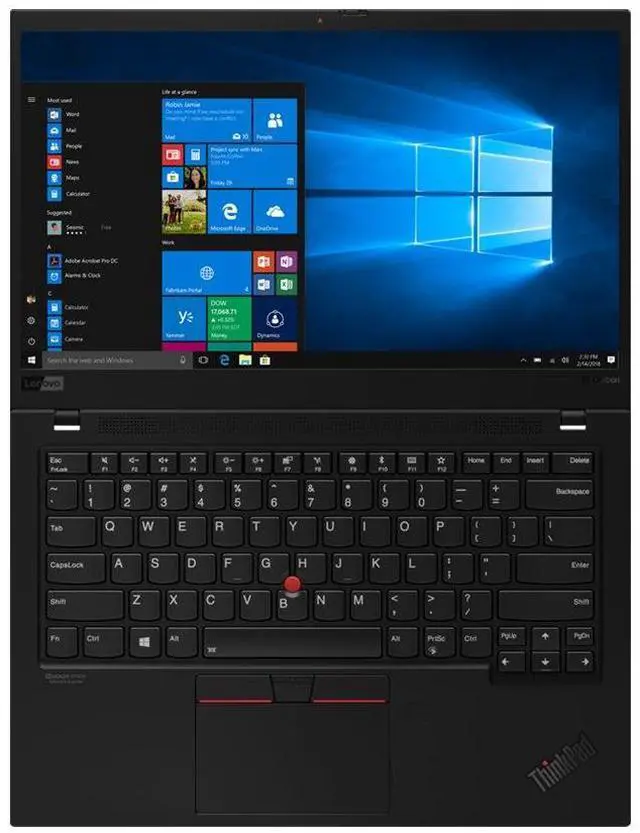 Alt view image 6 of 6 - Lenovo ThinkPad X1 Carbon G7 14" FHD IPS Intel Core i7-8665U 1.90 GHz up to 4.8 GHz 16GB DDR4 256GB SSD Intel UHD Graphics Windows 11 Pro Laptop, Black - 20QES1NX00-I010