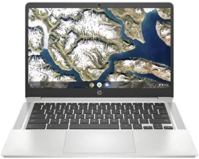 Main image of HP Chromebook 14a-nd0010ca 14" AMD 3015Ce 1.2 GHz up to 2.3 GHz 4GB DDR4 64GB eMMC AMD Radeon Graphics ChromeOS Laptop, Mineral Silver - 2L7L0UA