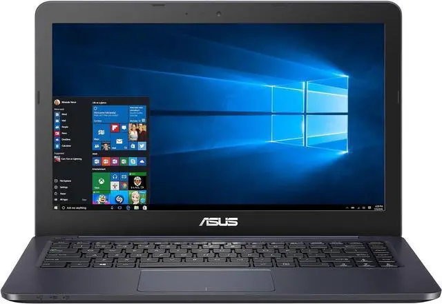 Main image of Asus L402WA-EB21 14" AMD E2-6110 1.5 GHz 4GB DDR3 SDRAM 64GB eMMC AMD Radeon R2 Series Windows 10 in S mode Laptop