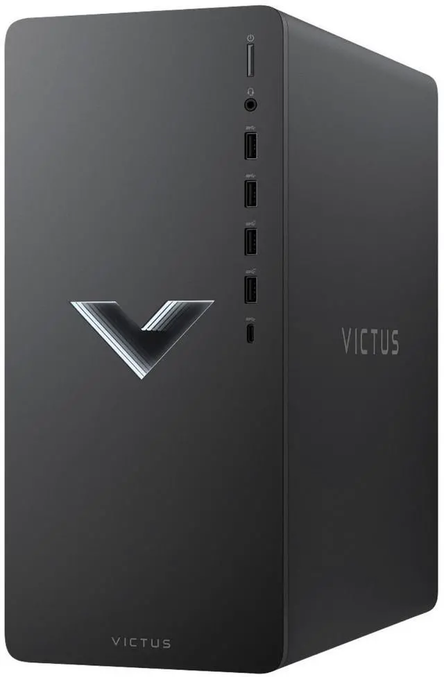 Alt view image 2 of 3 - HP Victus 15L TG02-2000T Intel Core i5-14400F 1.8 GHz up to 4.7 GHz 16GB DDR4 512GB SSD Intel Arc 380 Windows 11 Home Gaming Desktop, Mica Silver - Minor Scratches and Dents