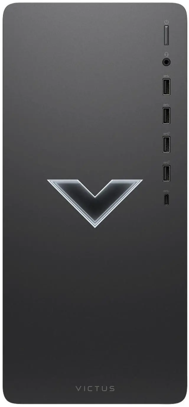 Main image of HP Victus 15L TG02-2000T Intel Core i5-14400F 1.8 GHz up to 4.7 GHz 16GB DDR4 512GB SSD Intel Arc 380 Windows 11 Home Gaming Desktop, Mica Silver - Minor Scratches and Dents