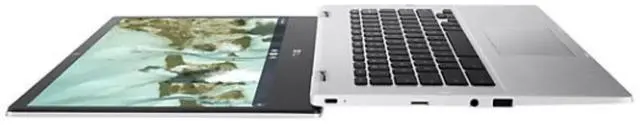 Alt view image 3 of 6 - ASUS Chromebook CX1 14" Intel Celeron N4500 1.1 GHz up to 2.8 GHz 4GB RAM 64GB eMMC Intel UHD Graphics ChromeOS Laptop, Silver - CX1400CKA-DB44
