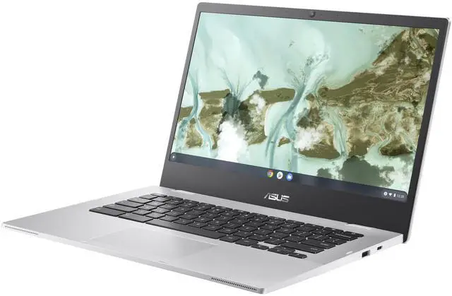Alt view image 2 of 6 - ASUS Chromebook CX1 14" FHD Intel Celeron N4500 1.1 GHz up to 2.8 GHz 8GB RAM 64GB eMMC Intel UHD Graphics ChromeOS Laptop, Silver - CX1400CKA-DB84F