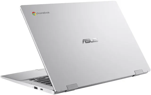 Alt view image 6 of 6 - ASUS Chromebook CX1 14" FHD Intel Celeron N4500 1.1 GHz up to 2.8 GHz 8GB RAM 64GB eMMC Intel UHD Graphics ChromeOS Laptop, Silver - CX1400CKA-DB84F