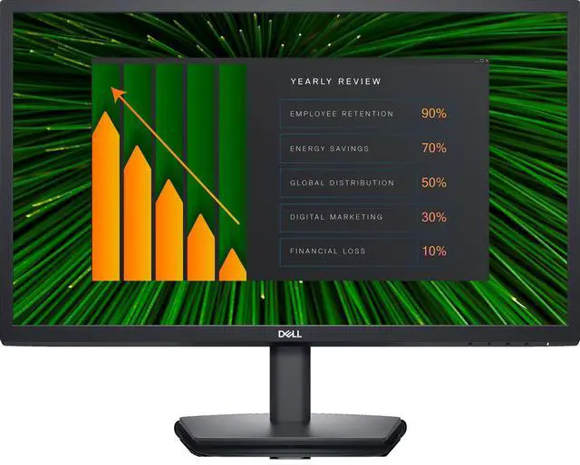 Alt view image 2 of 6 - Dell E2423HN 23.8" FHD VA Monitor 60 Hz, 5 ms 250 nits Brightness, Tilt Adjust HDMI & VGA - E2423HN