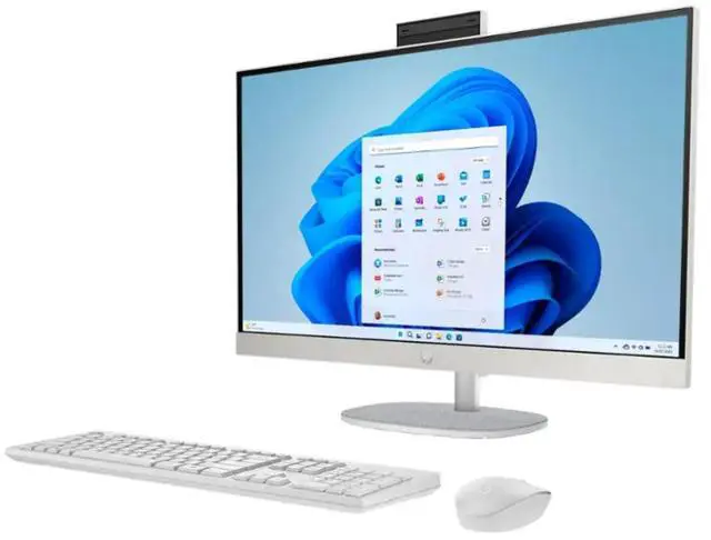 Alt view image 2 of 4 - HP 27-CR0000I 27" FHD IPS Intel Core i7-1355U 1.7 GHz up to 5.0 GHz 32GB DDR4 1TB PCIe NVMe M.2 SSD Intel Iris Xe Graphics Windows 11 Home All-in-One Desktop, White - 946A9AV-V001