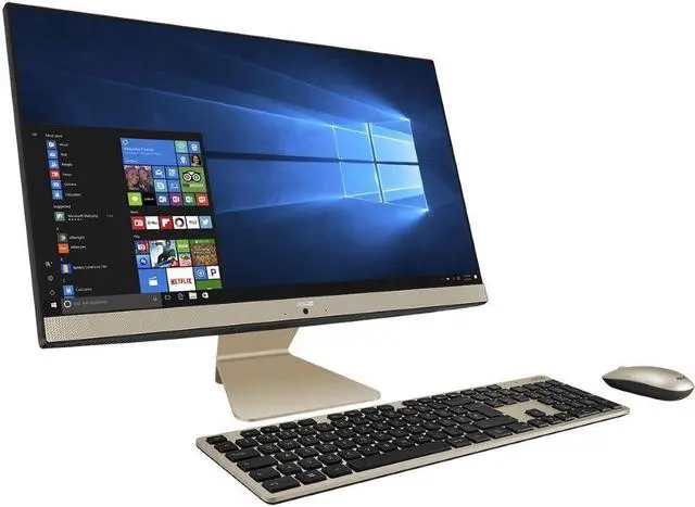 Alt view image 2 of 5 - ASUS V241 23.8" FHD Intel Pentium Gold 7505 2.0 GHz up to 3.5 GHz 8GB DDR4 256GB PCIe NVMe M.2 SSD Intel UHD Graphics Windows 10 Home All-in-One Desktop, Black - V241EA-ES001