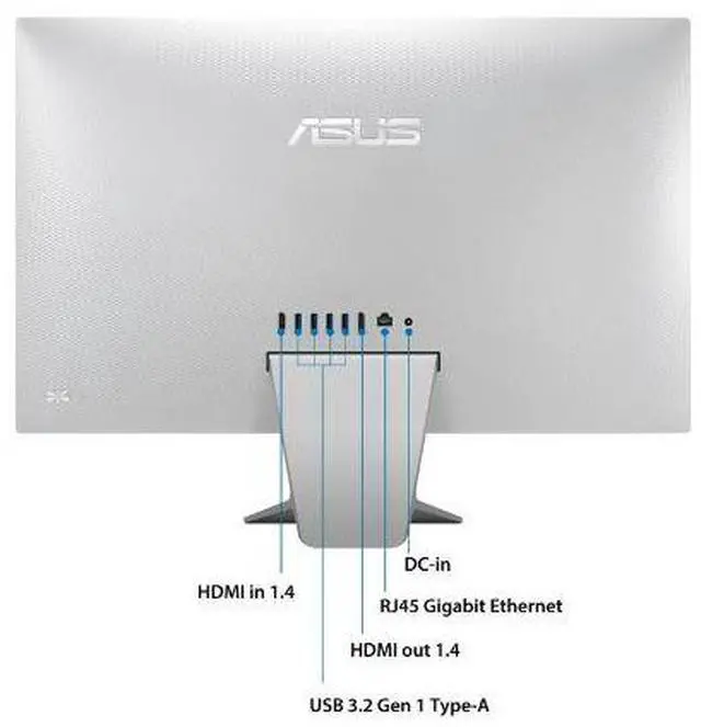 Alt view image 4 of 4 - Asus V241EA-RB001 23.8" FHD All-in-One Desktop Intel Pentium Gold 7505 2.00 GHz up to 3.50 GHz Intel UHD Graphics 4GB DDR4 256GB SSD Windows 11 Home