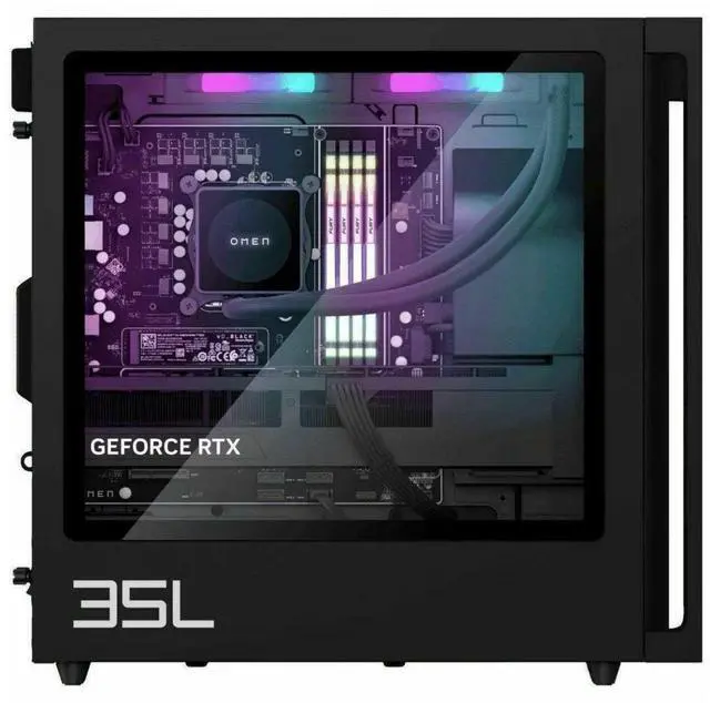 Alt view image 4 of 4 - HP OMEN 35L GT16-0000i Intel i5-14400F 1.8 GHz up to 4.7 GHz 16GB DDR5 1TB SSD NVIDIA  GeForce RTX 4060 Windows 11 Home Gaming Desktop, Black - 9X6B9AV-V001